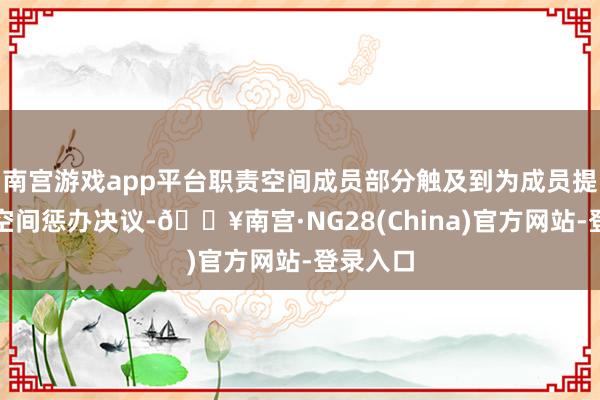 南宫游戏app平台职责空间成员部分触及到为成员提供办公空间惩办决议-🔥南宫·NG28(China)官方网站-登录入口