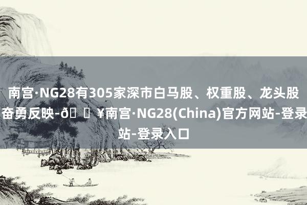 南宫·NG28有305家深市白马股、权重股、龙头股公司奋勇反映-🔥南宫·NG28(China)官方网站-登录入口